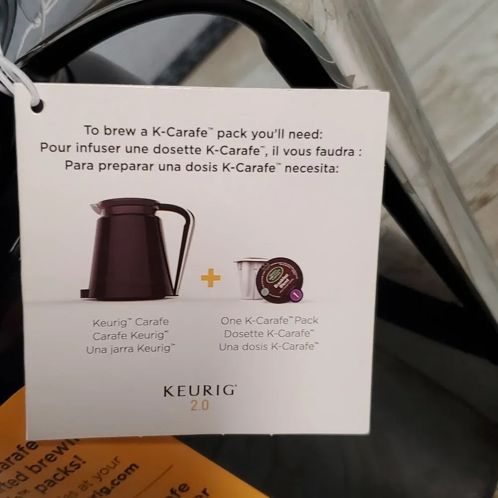 NEW Keurig K-Carafe‎ Big Coffee Pot Storage 32 fl.oz. Capacity for Kuerig 2.0